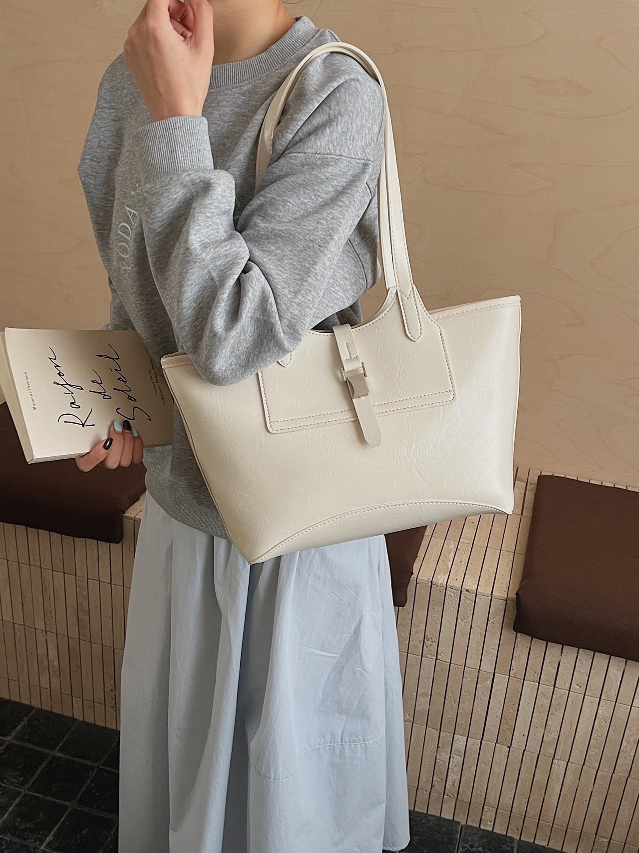Off-White Tote Shoulder Bag