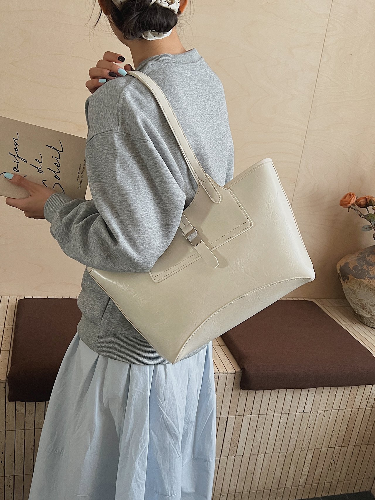 Off-White Tote Shoulder Bag