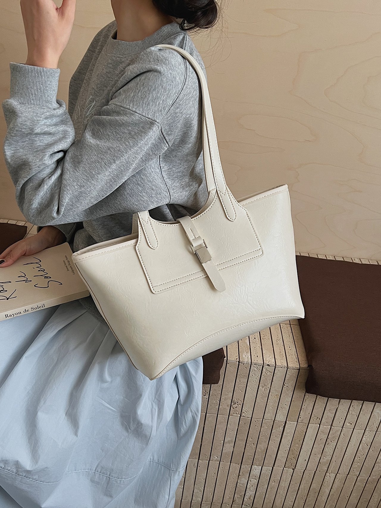 Off-White Tote Shoulder Bag
