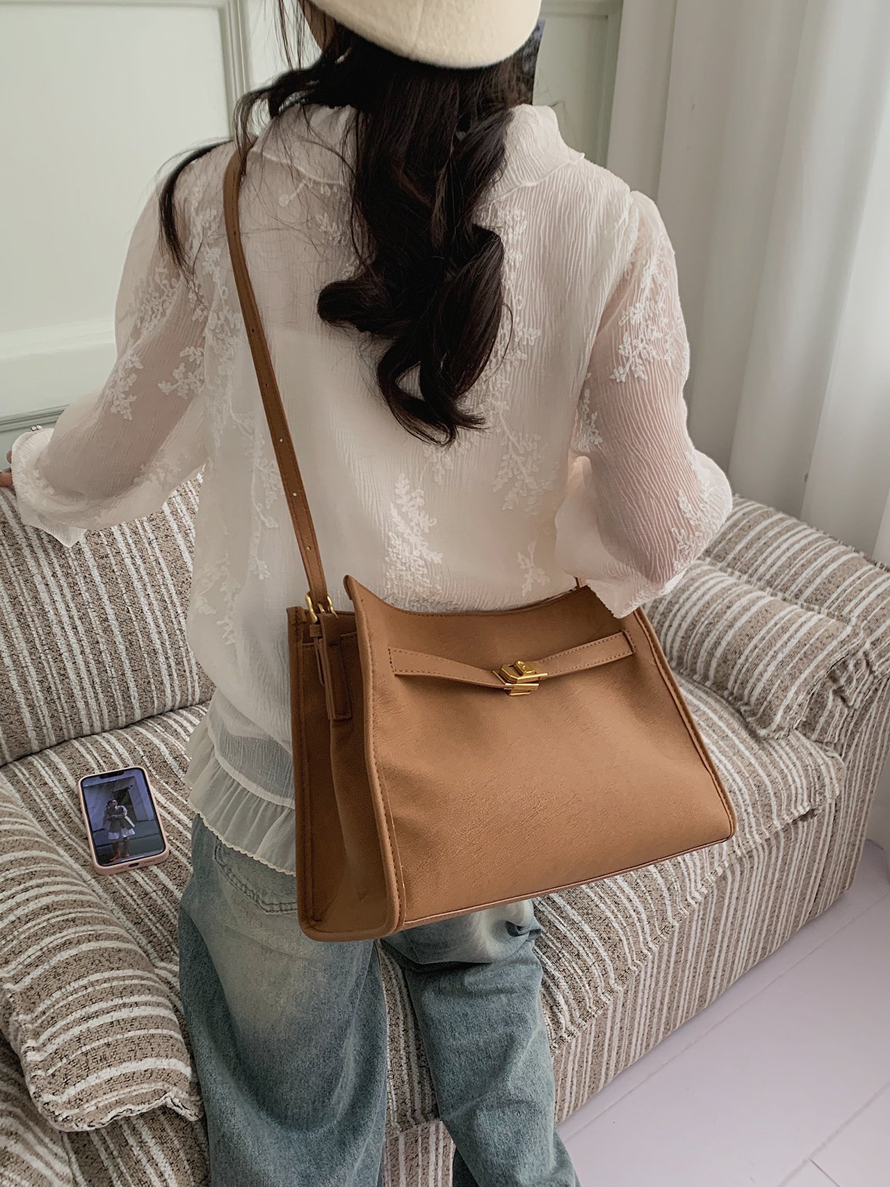 Brown Crossbody Bag for Women