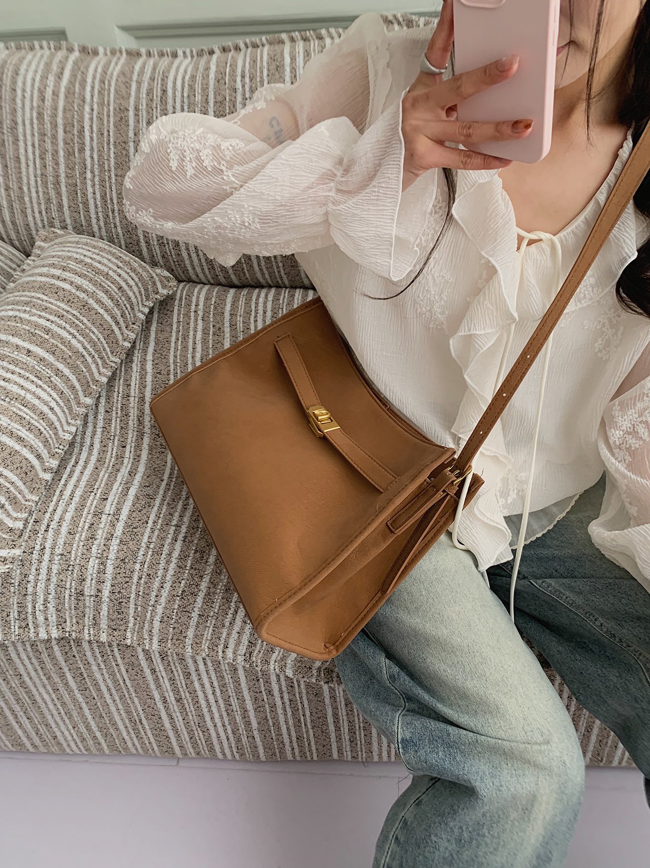 Brown Crossbody Bag for Women