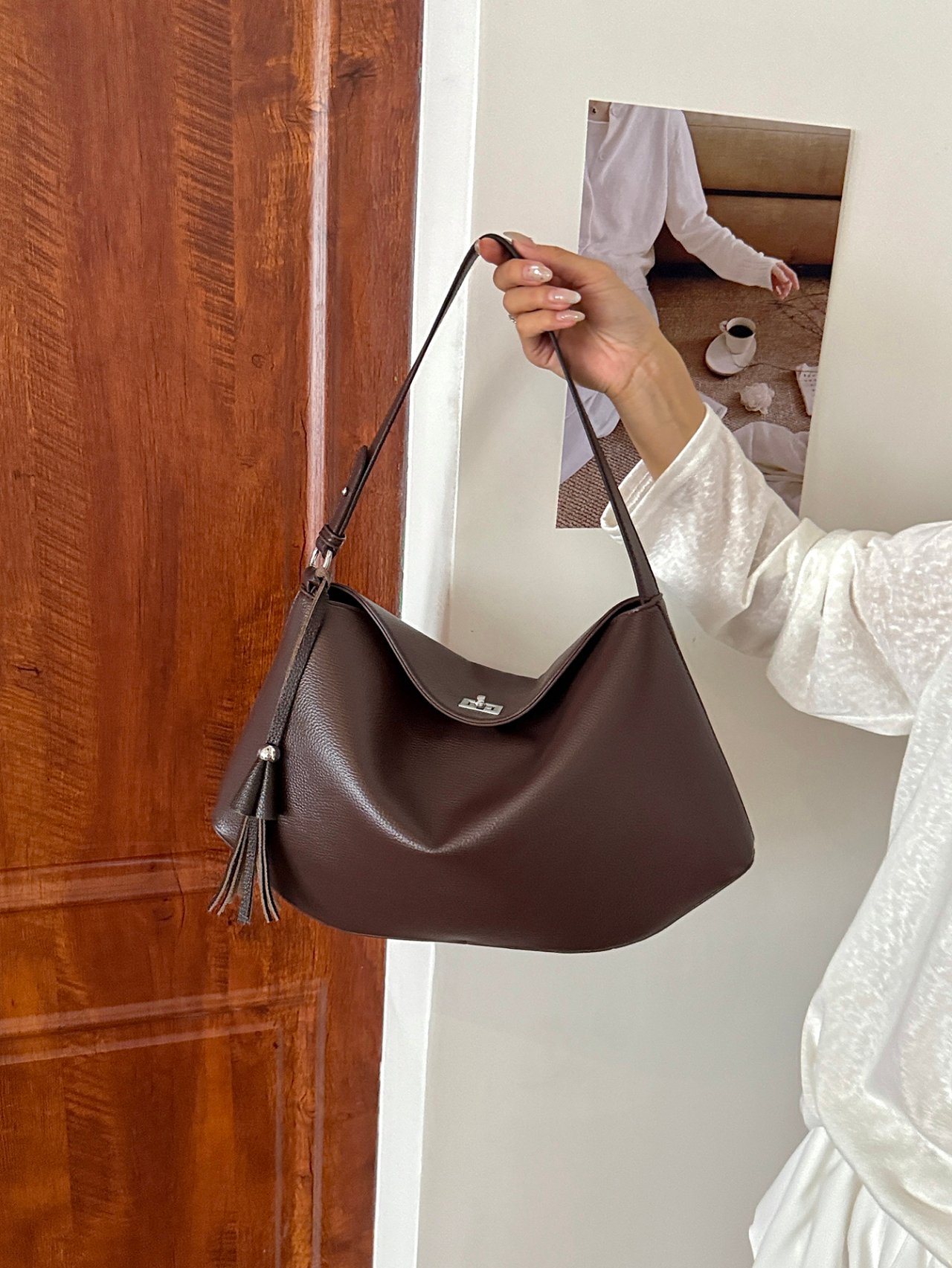 Coffee Brown Shoulder Bag