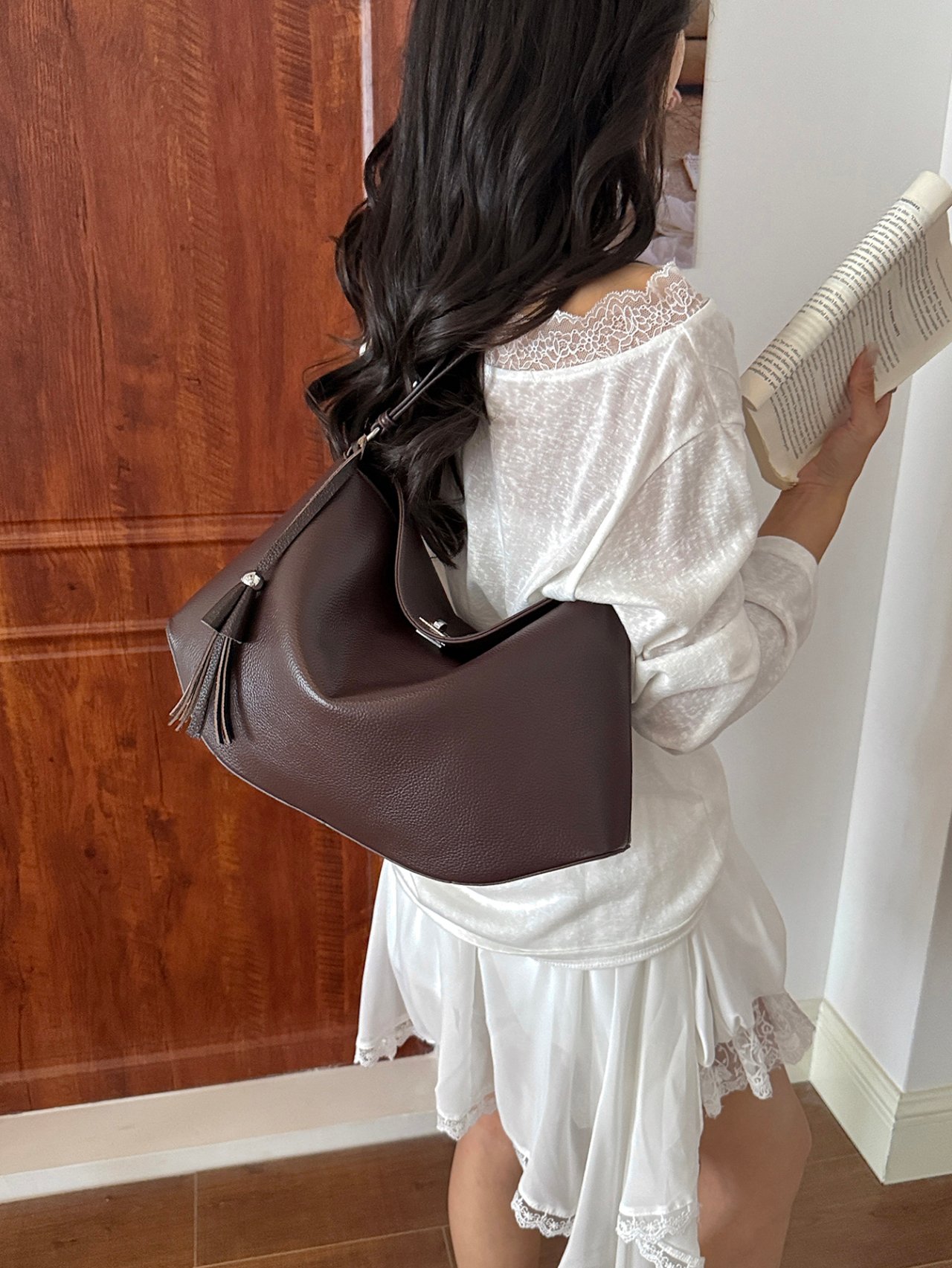 Coffee Brown Shoulder Bag
