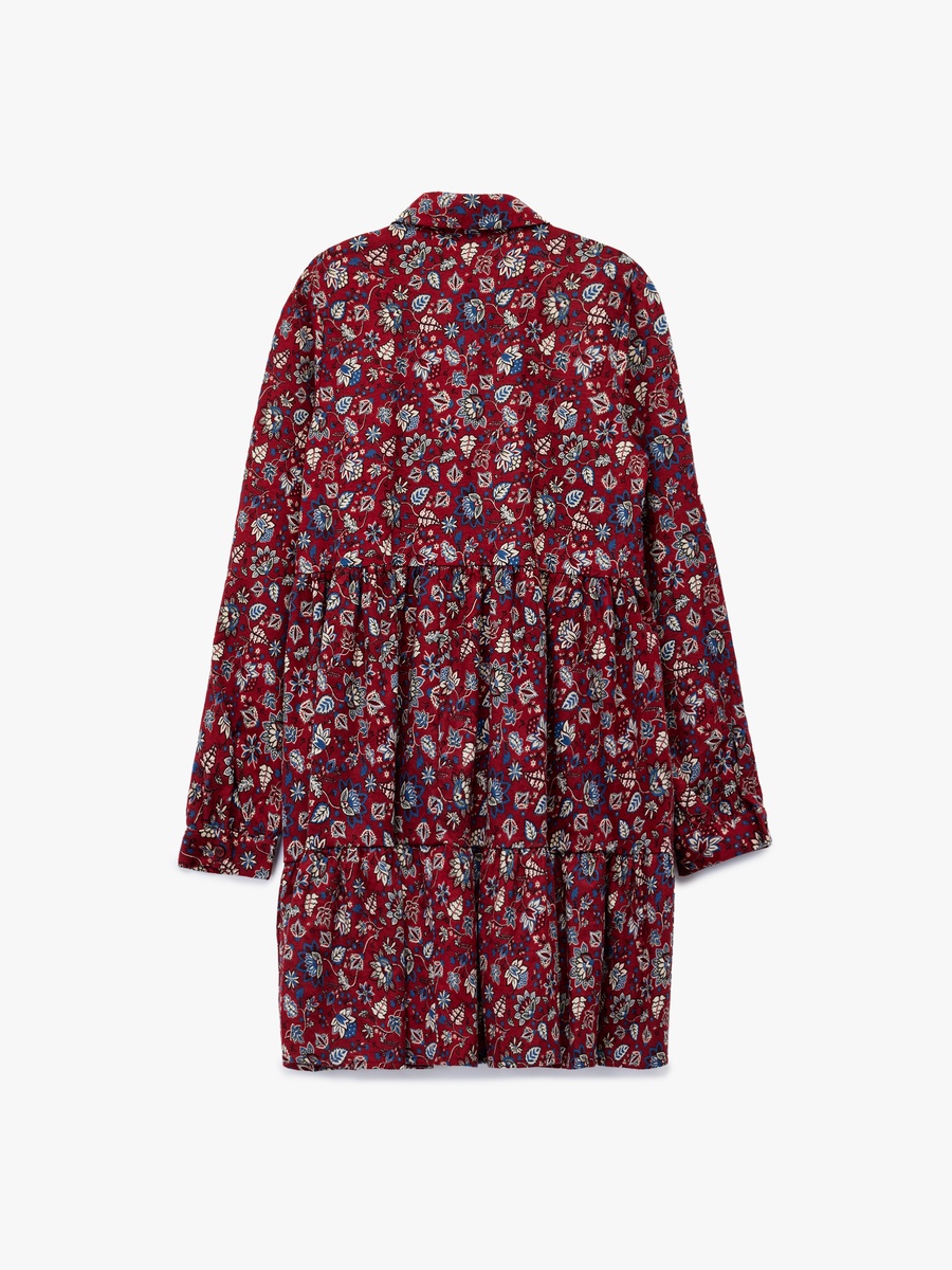 Floral Printed Long Sleeves Dress