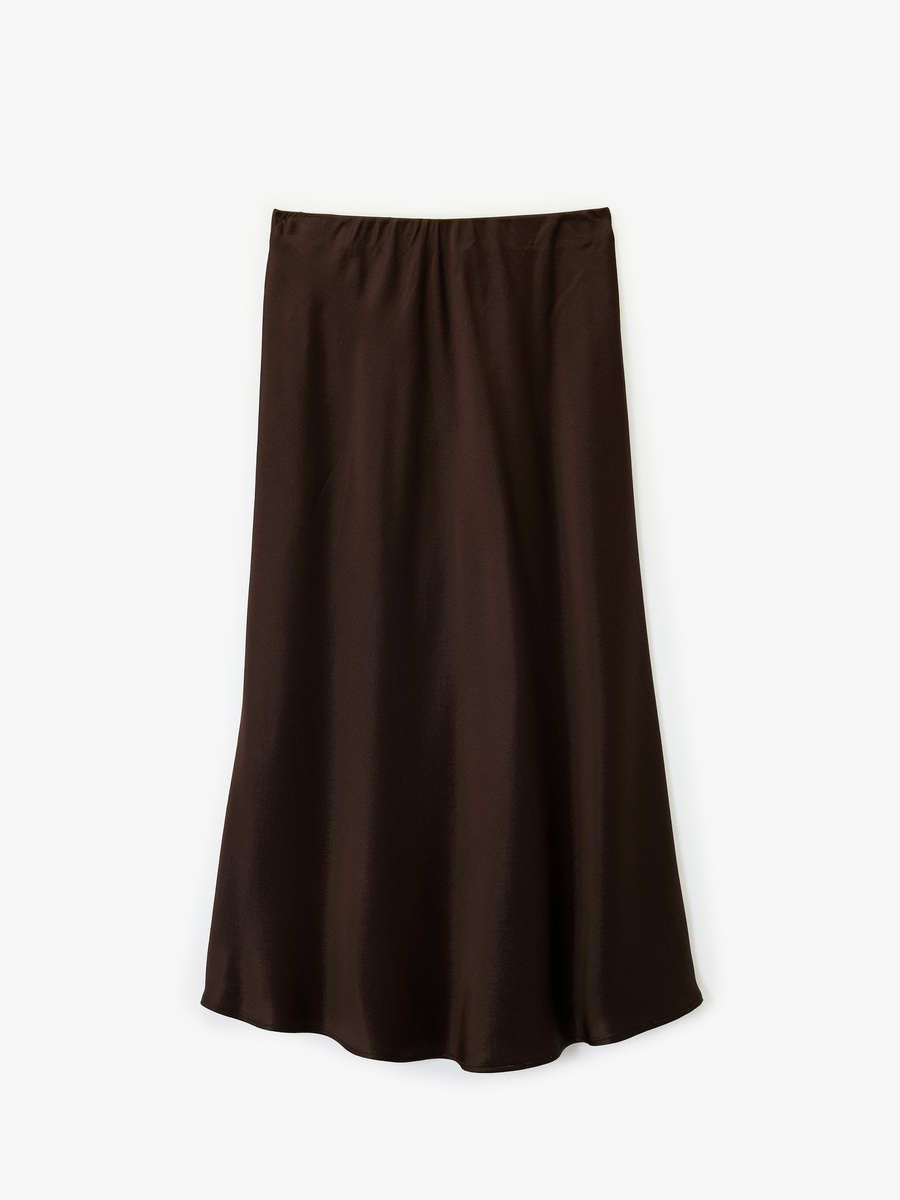 Satin Midi Skirt
