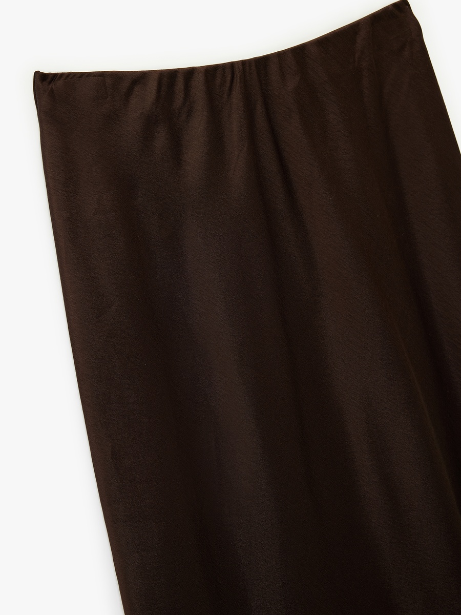 Satin Midi Skirt