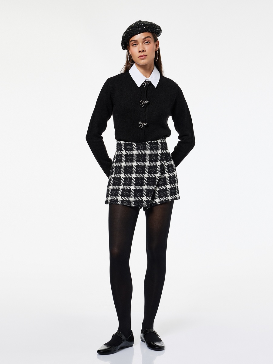 Bow Detail Long Sleeves Cardigan