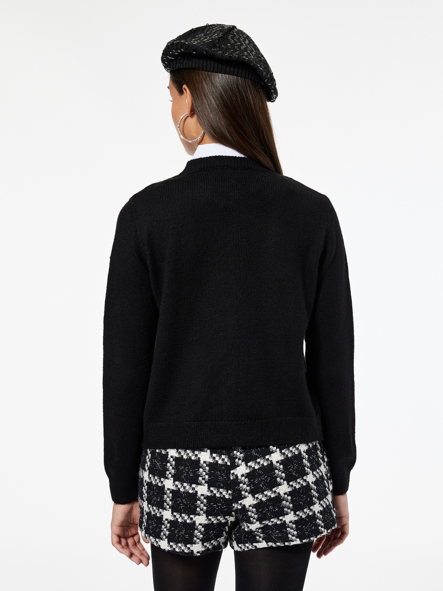 Bow Detail Long Sleeves Cardigan