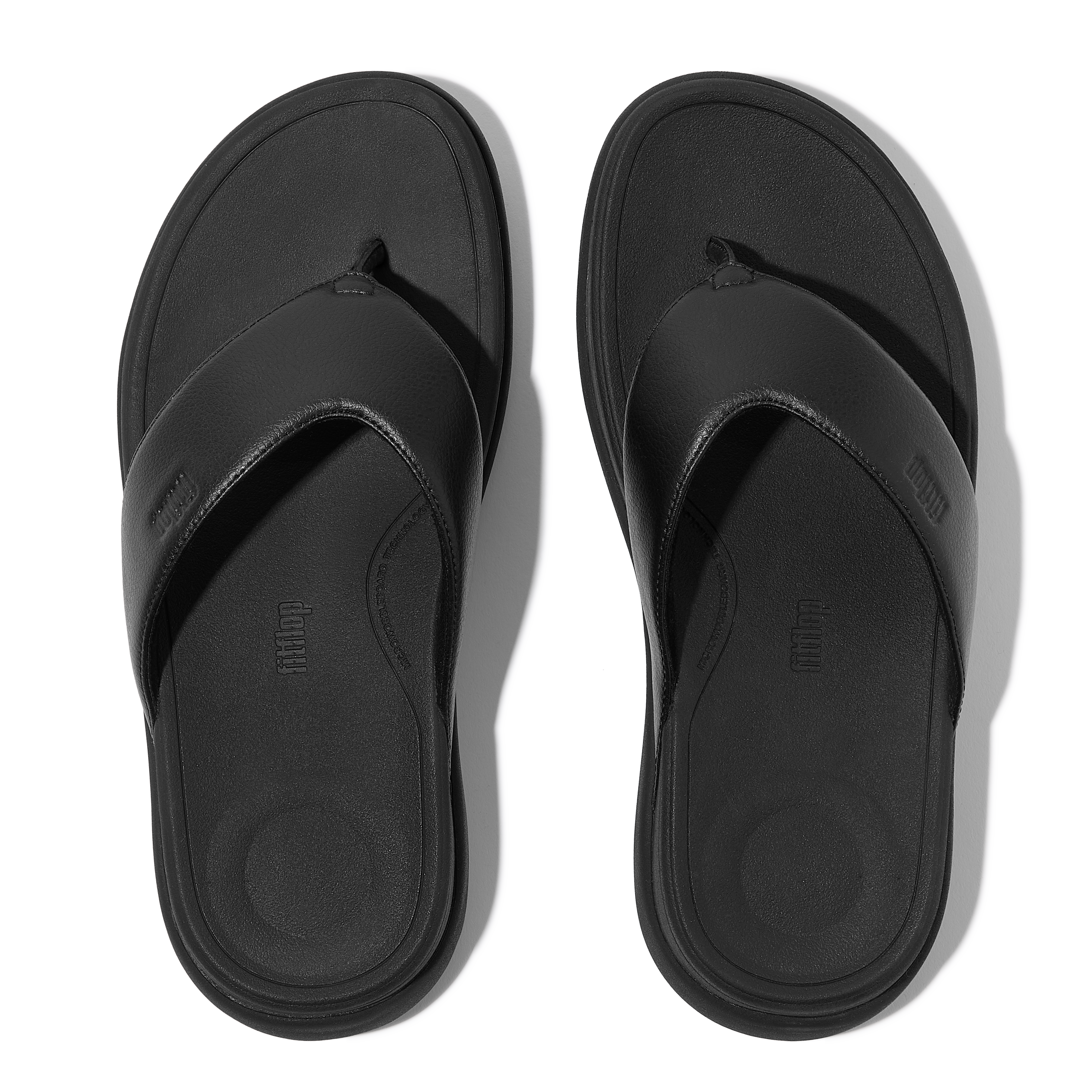 Men Black Classic Comfort Flip-Flops