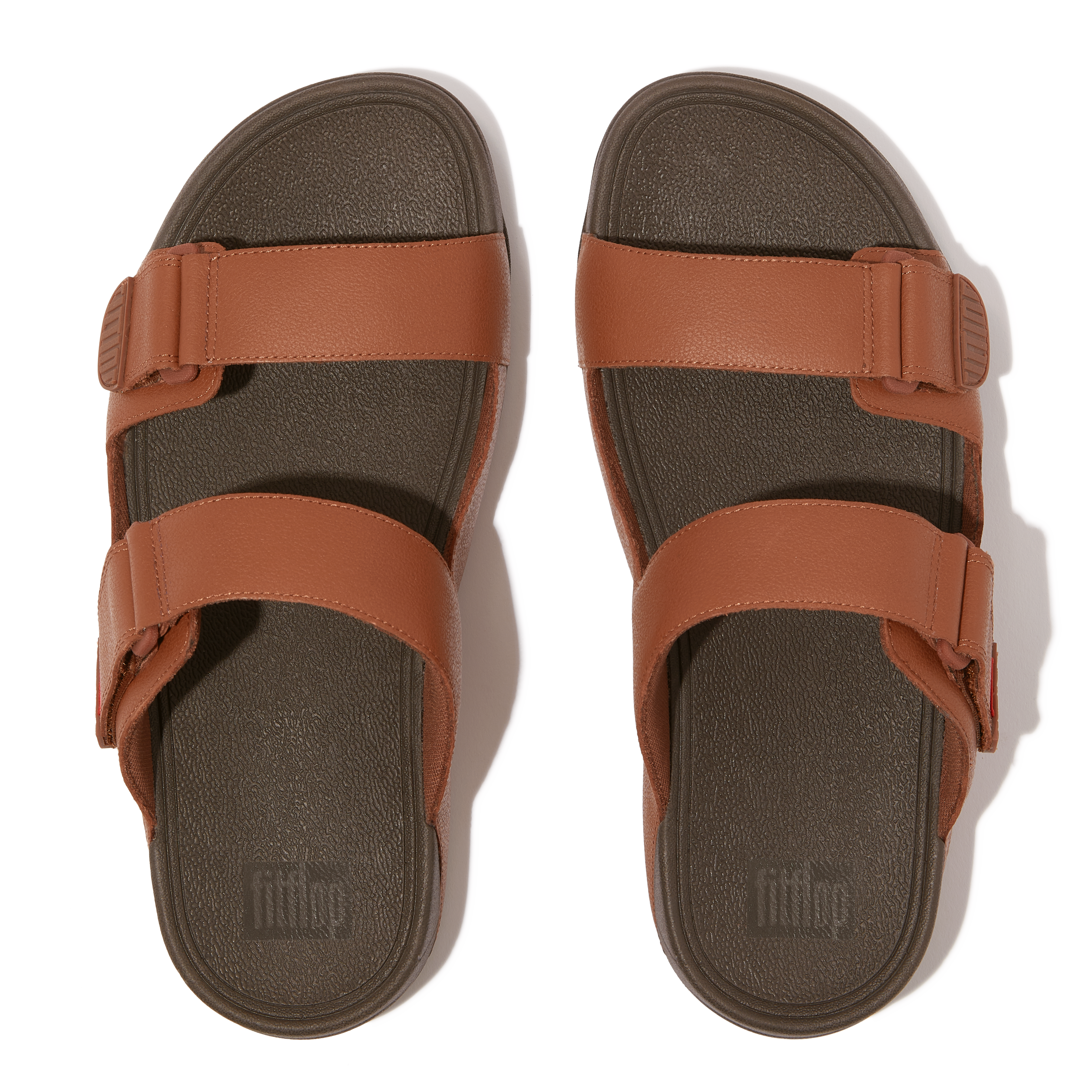 Men Tan Comfort Slide Sandals