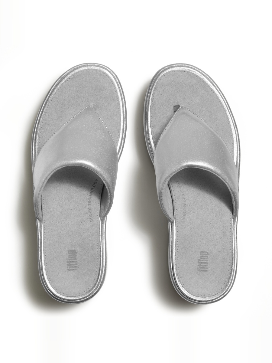 Silver Plain Heel Sandals
