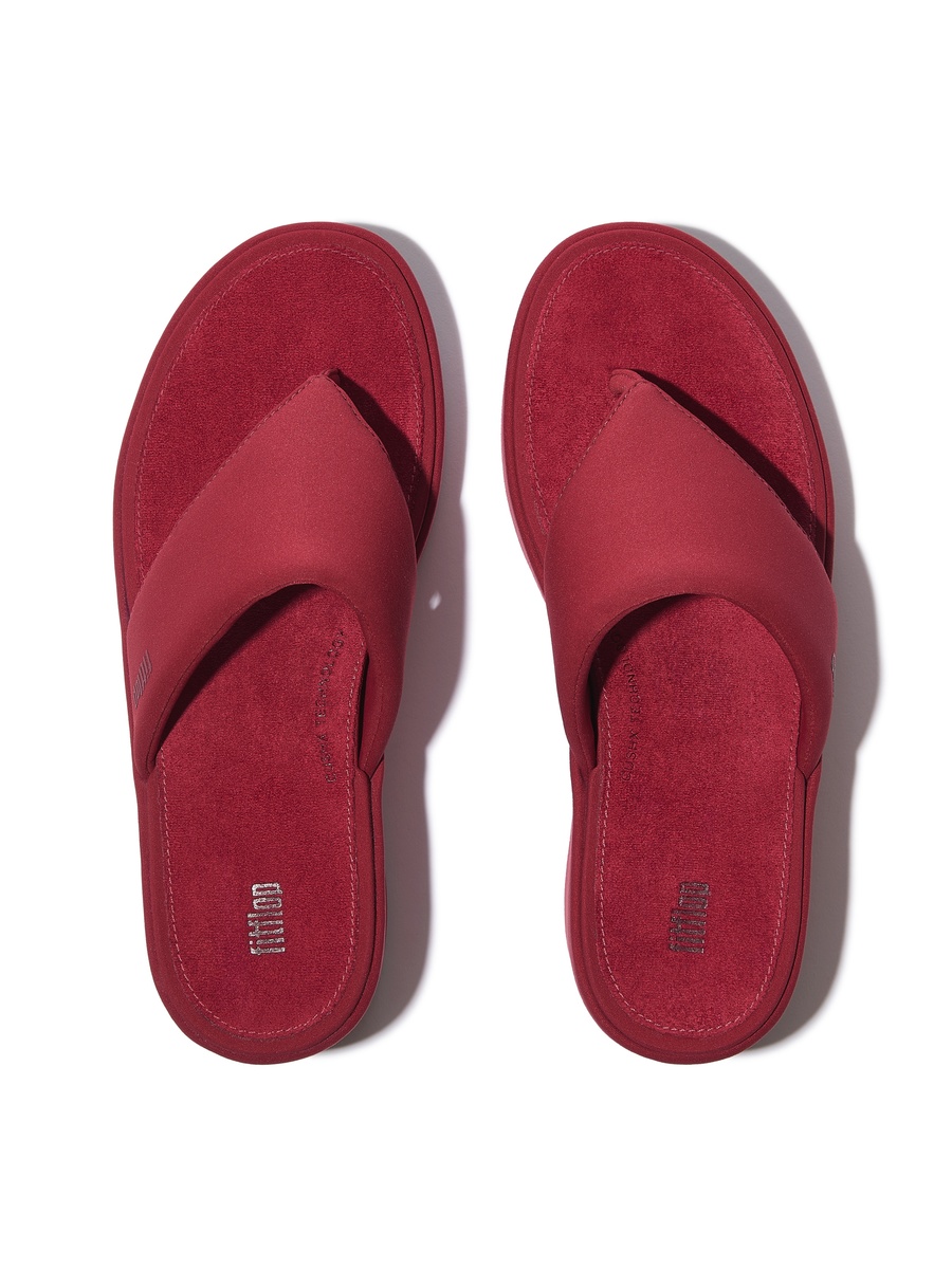 Maroon Plain Heel Sandals