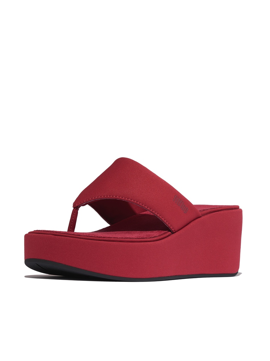 Maroon Plain Heel Sandals