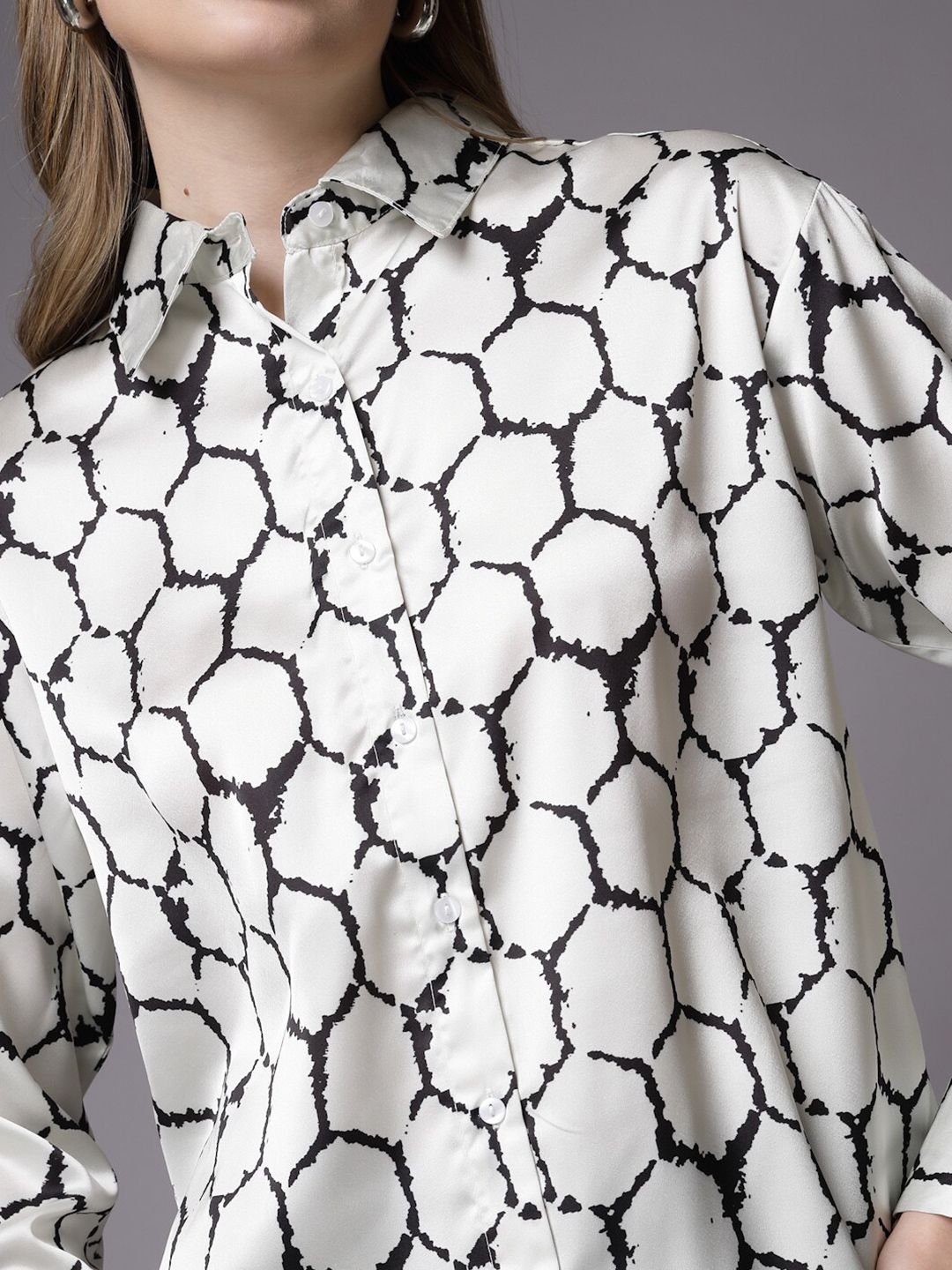 White Solid Long Sleeves Regular Shirt
