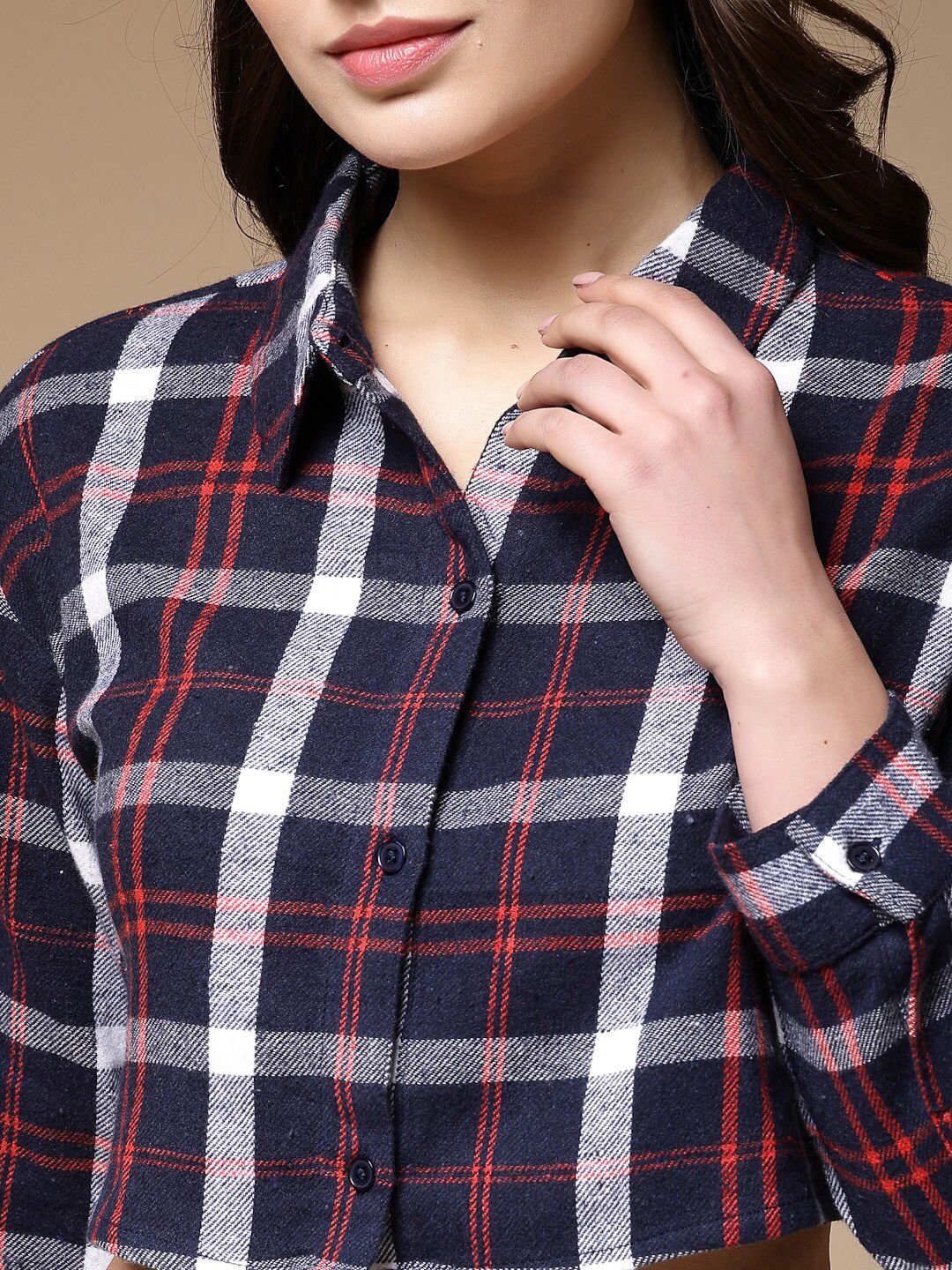 Multi Checked Long Sleeves Shirt