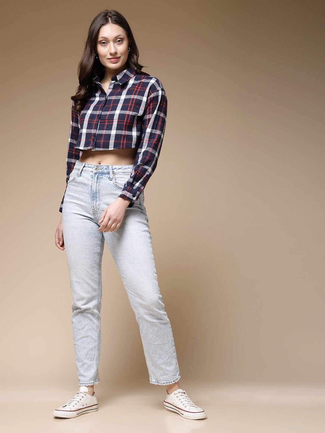 Multi Checked Long Sleeves Shirt