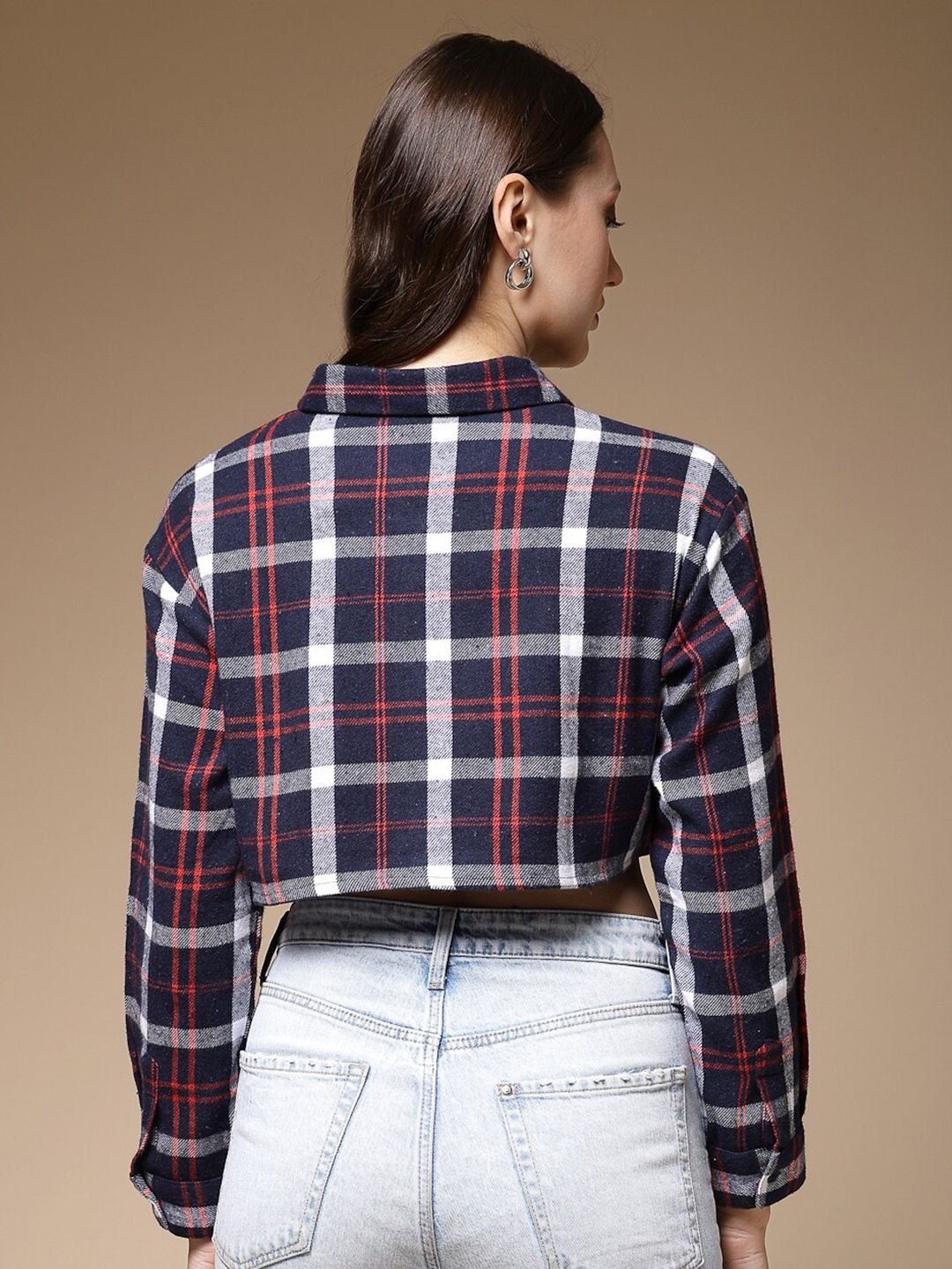 Multi Checked Long Sleeves Shirt