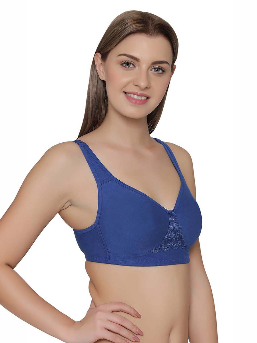 Non-Padded Non-Wired Full Coverage T-shirt Bra - Cotton