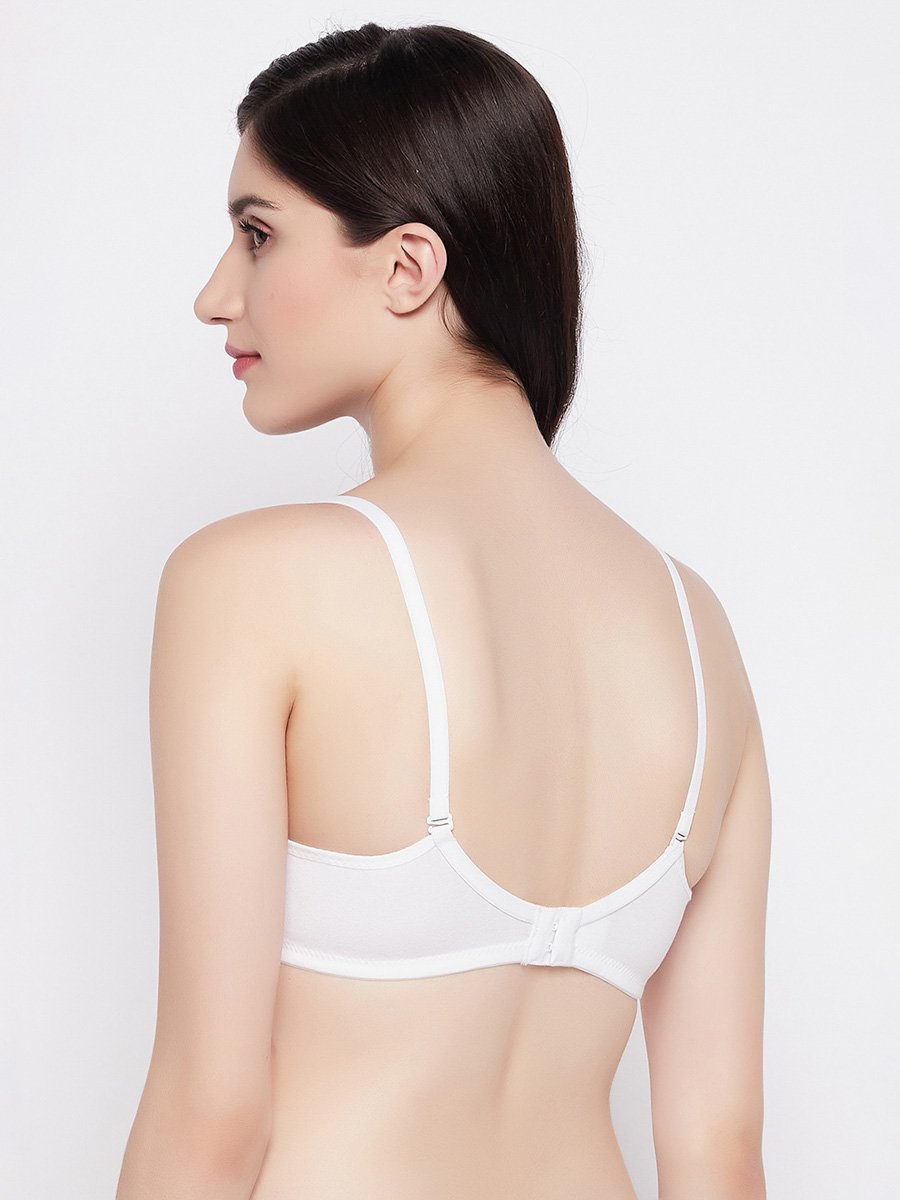 Padded Non-Wired Demi Cup Multiway T-Shirt Bra - Cotton	