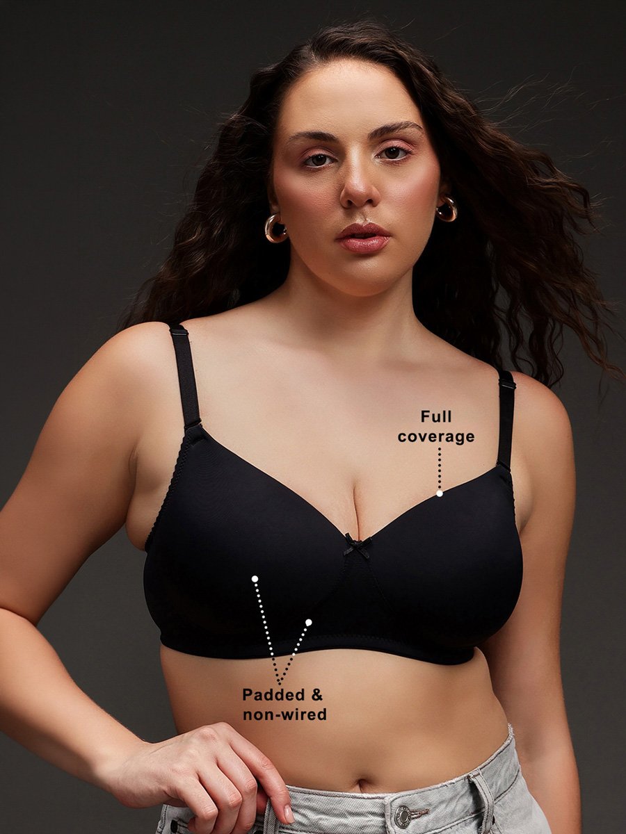 Padded Non-Wired Full Coverage Multiway T-shirt Bra