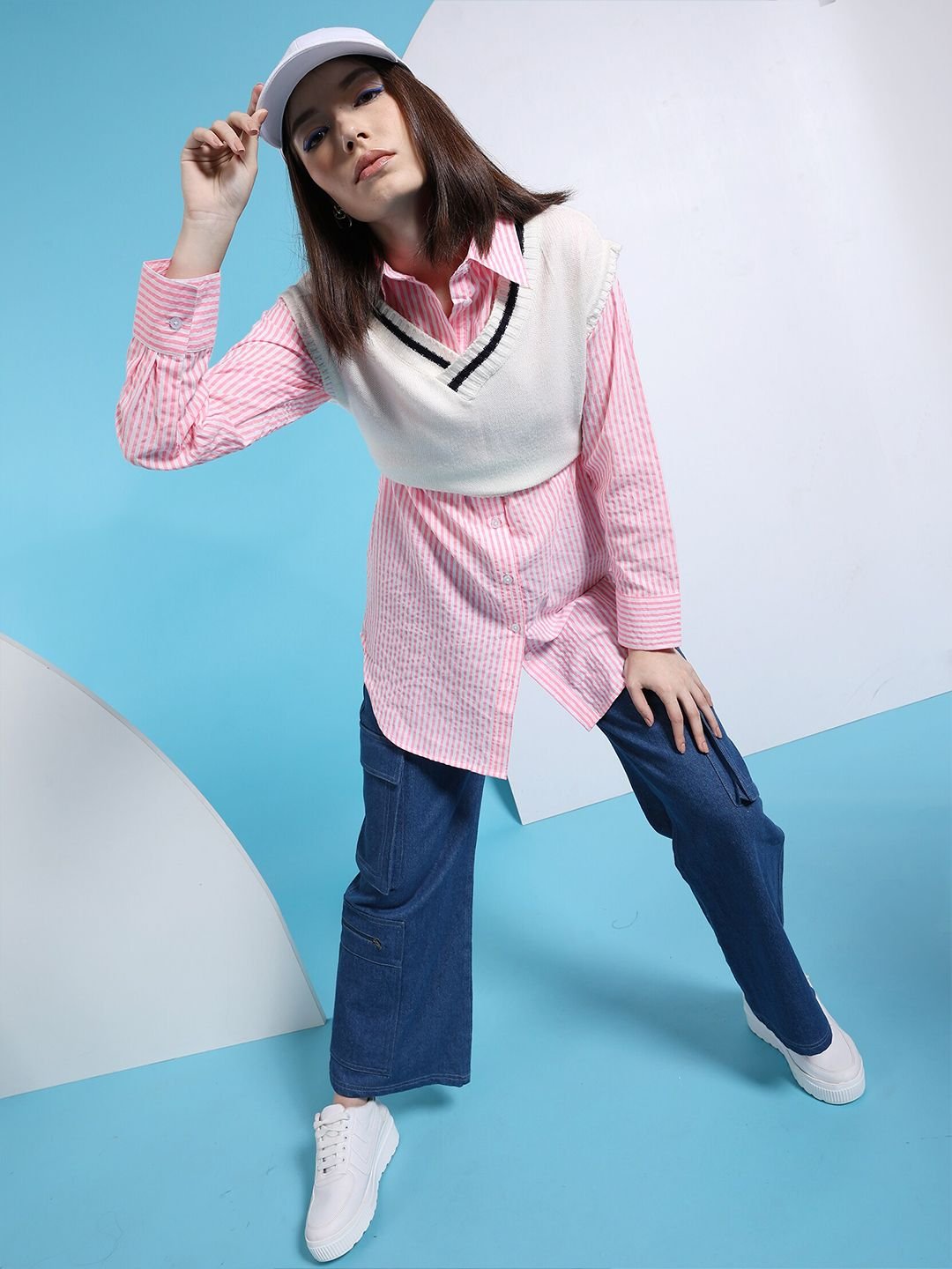 Pink Solid Long Sleeves Regular Shirt