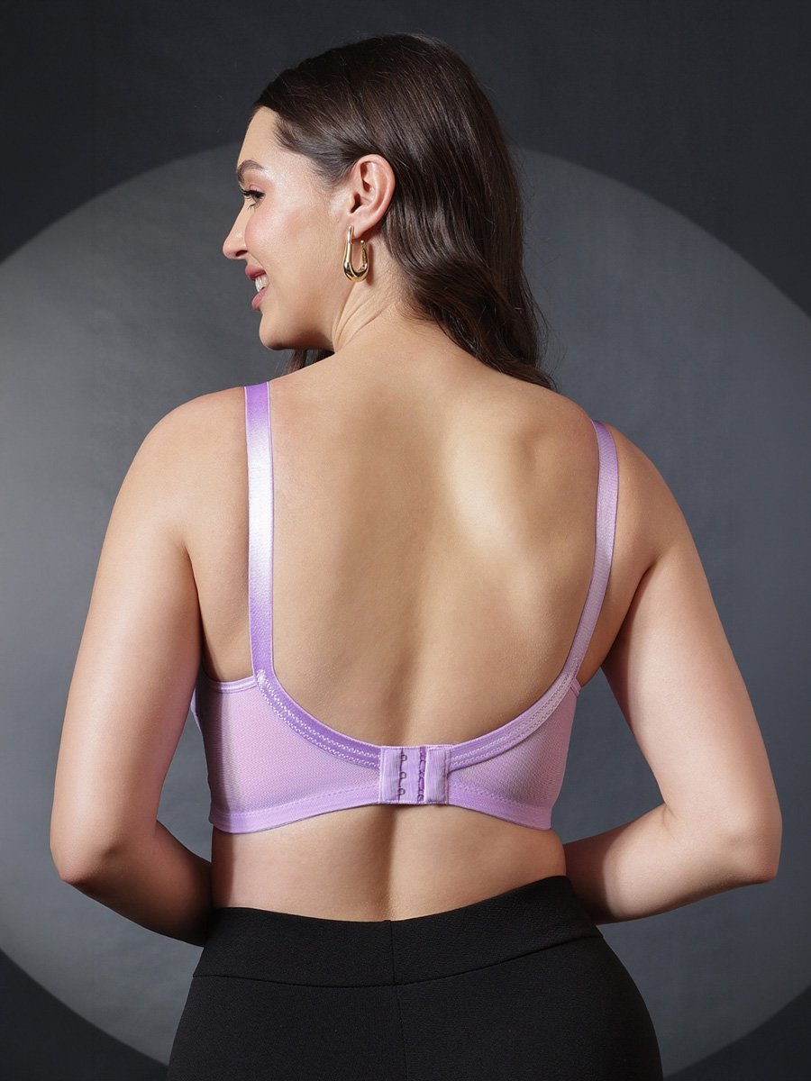 Non-Padded Non-Wired Full-Figure Bra- Cotton