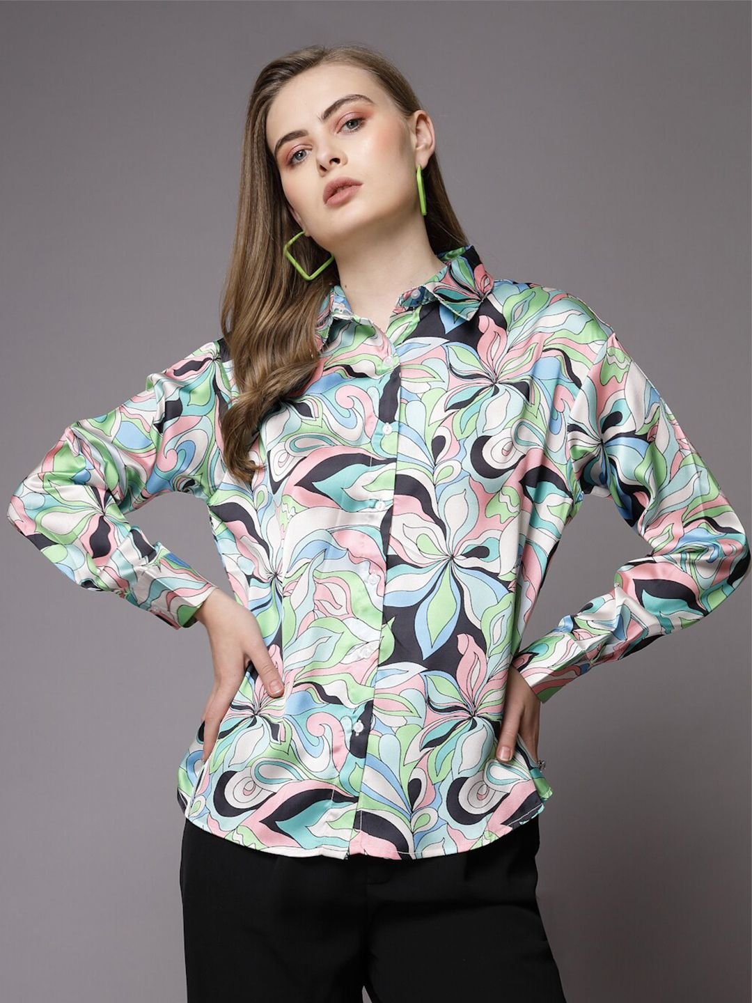 Multi Solid Long Sleeves Regular Shirt