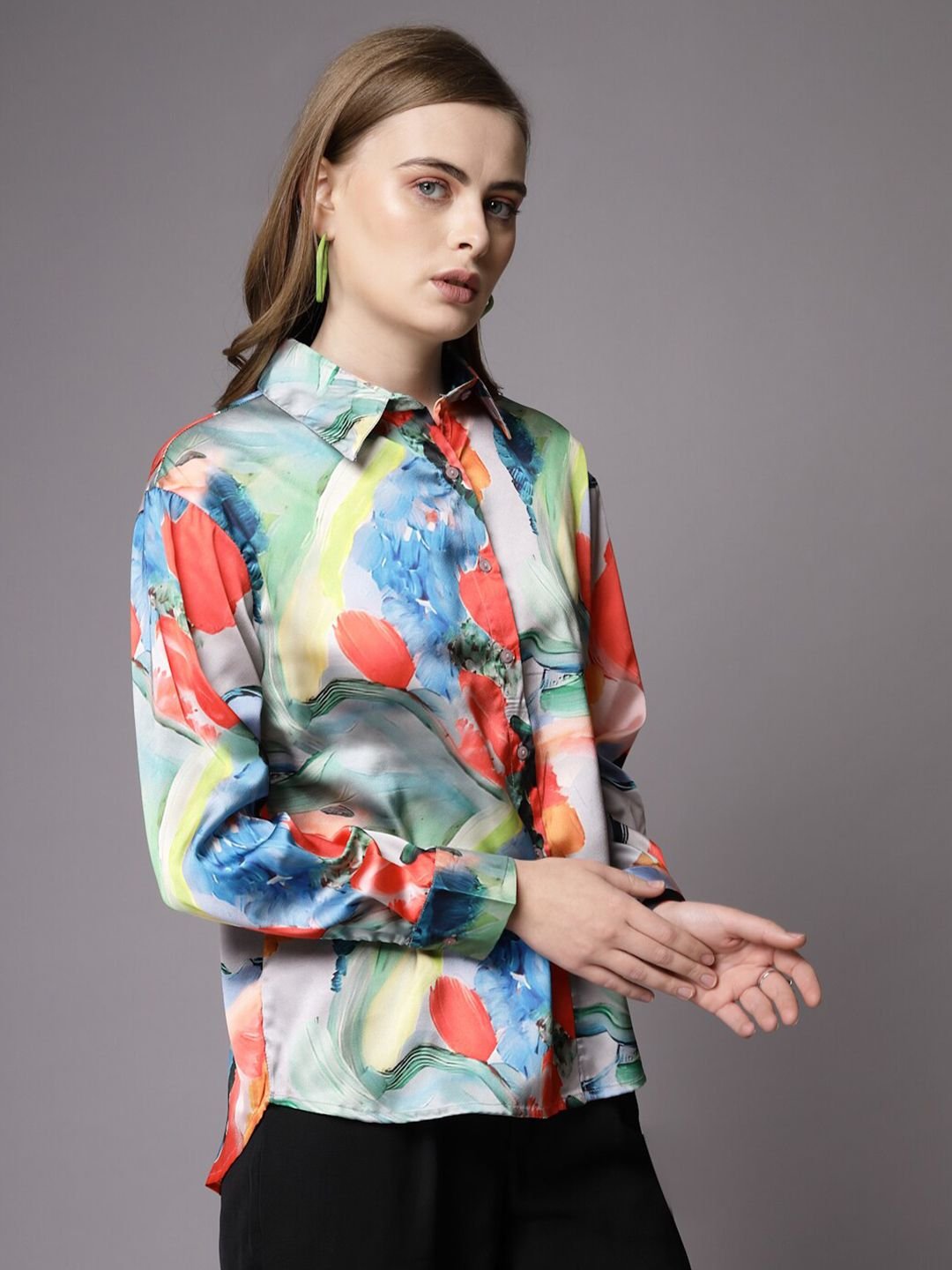 Multi Solid Long Sleeves Regular Shirt