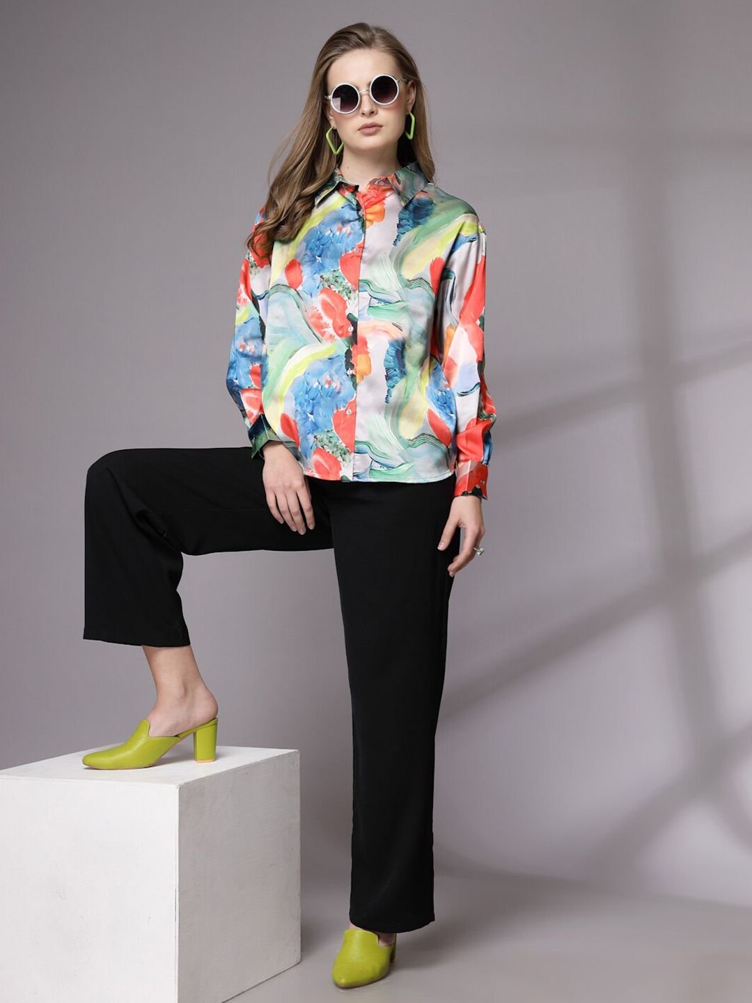 Multi Solid Long Sleeves Regular Shirt