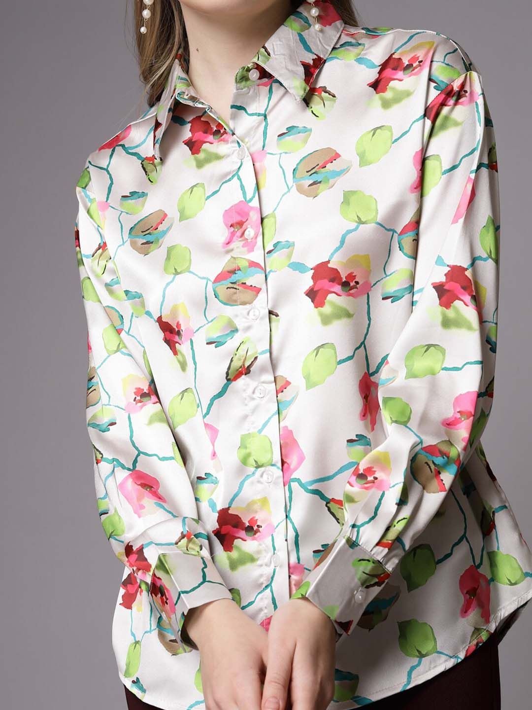 White Solid Long Sleeves Regular Shirt