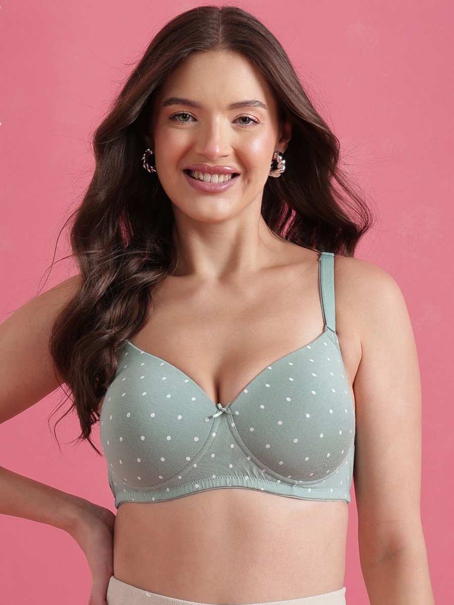 Padded Non-Wired Full Coverage Multiway T-shirt Bra - Cotton
