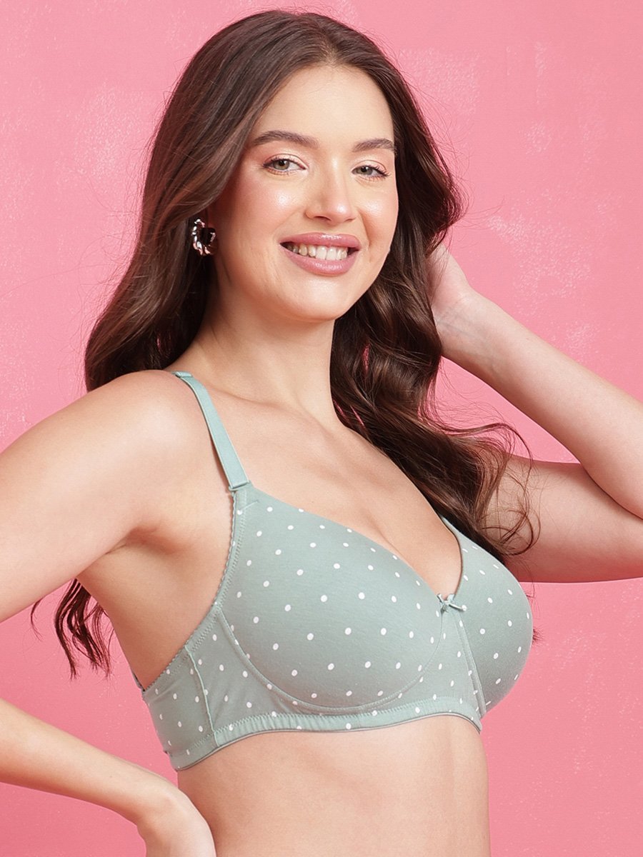 Padded Non-Wired Full Coverage Multiway T-shirt Bra - Cotton