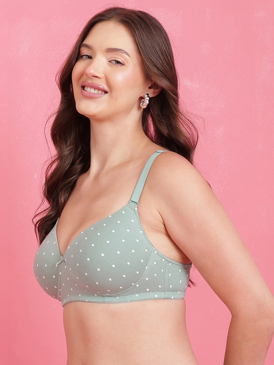 Padded Non-Wired Full Coverage Multiway T-shirt Bra - Cotton