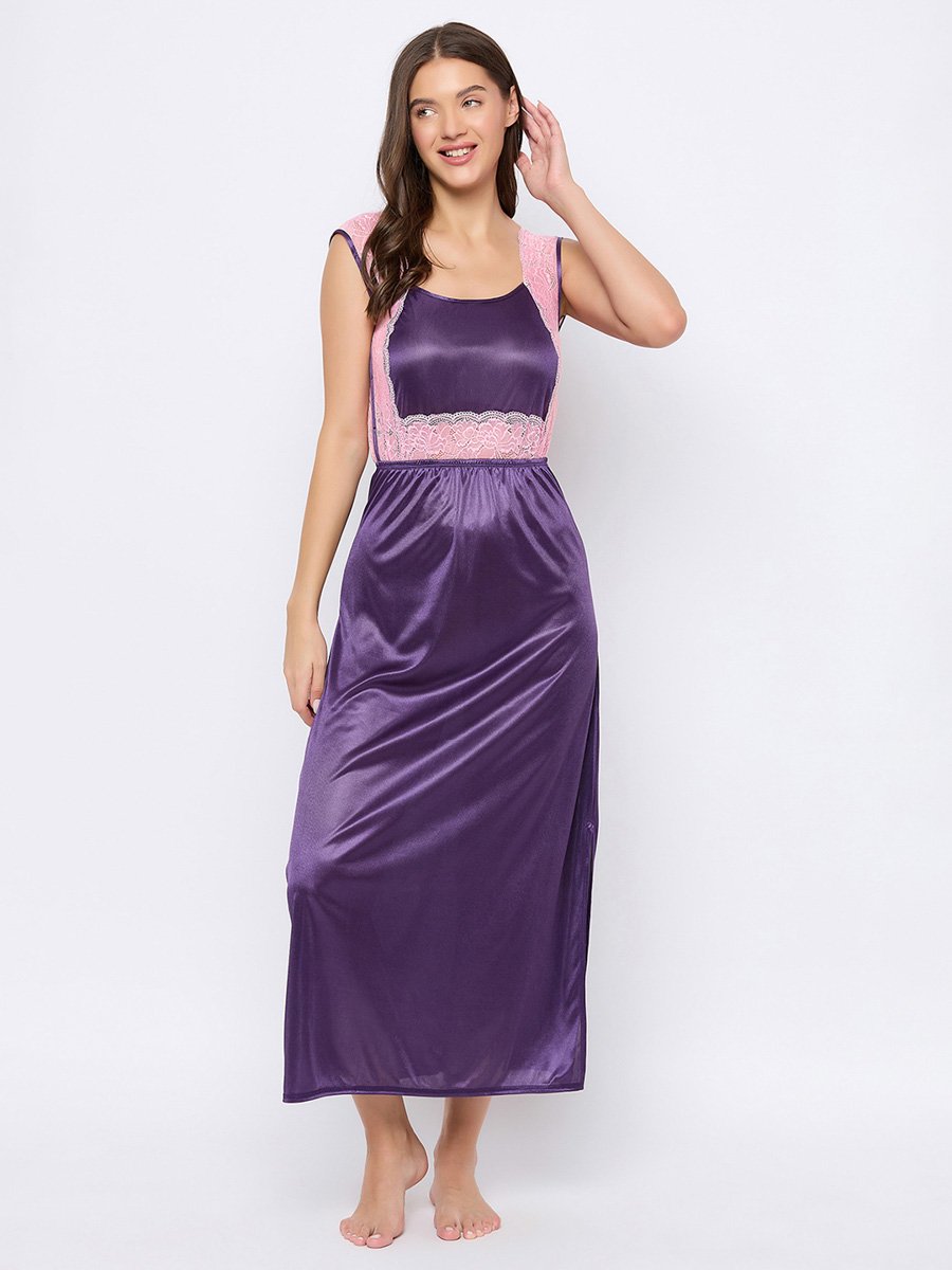 Pack of 5 - Satin and Lace Nightwear Set
