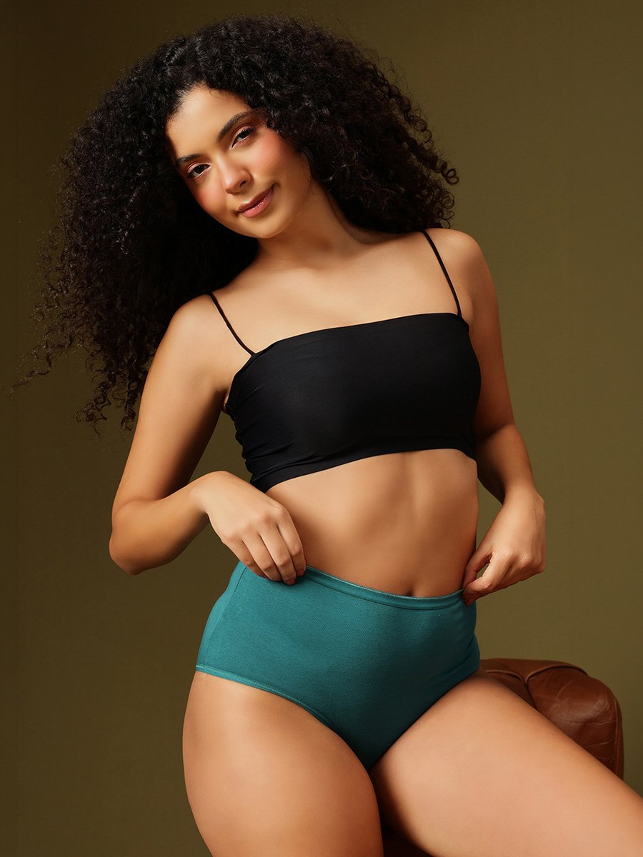 High Waist Hipster Panty - Cotton