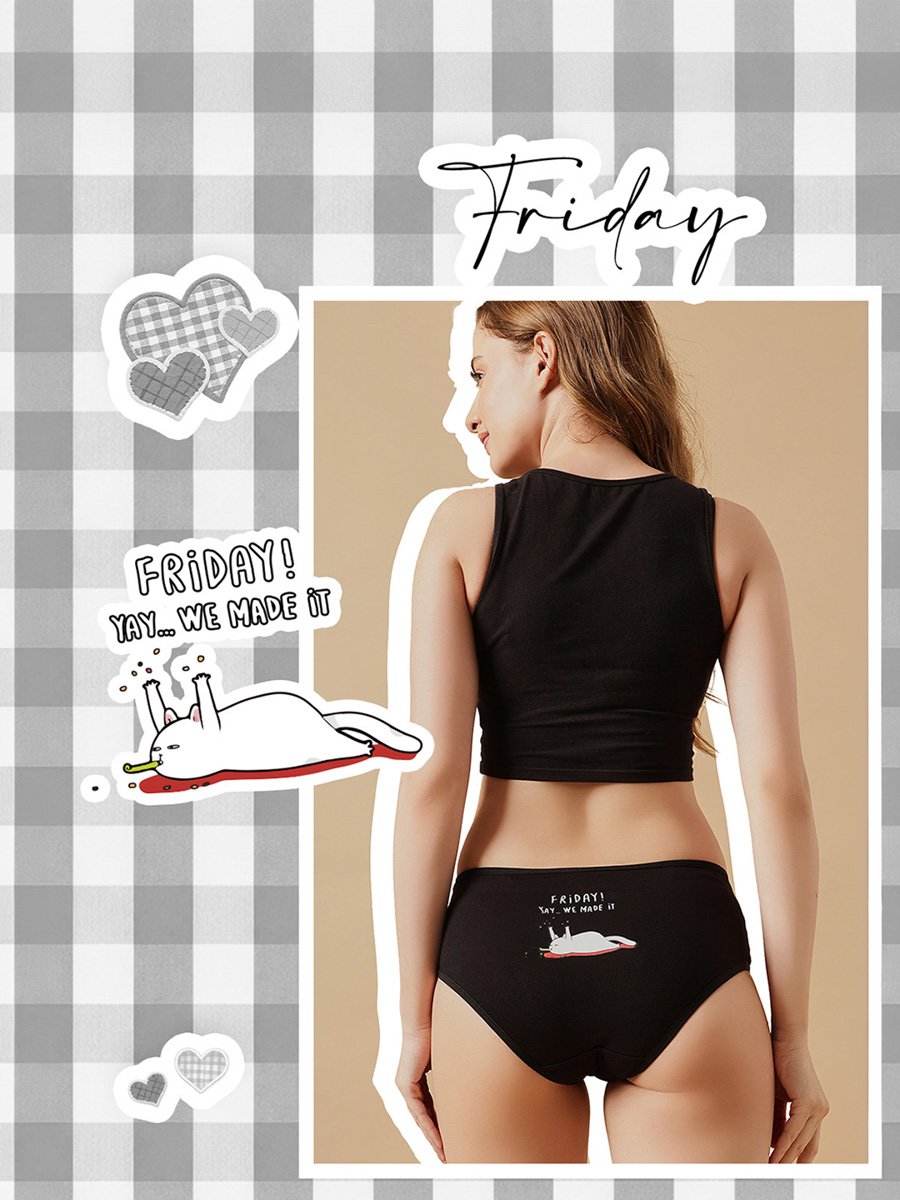 Mid Waist Hipster Panty - Cotton