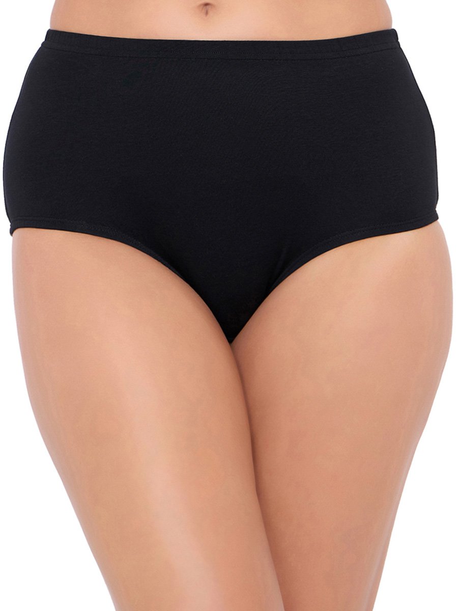 High Waist Hipster with Inner Elastic - Cotton