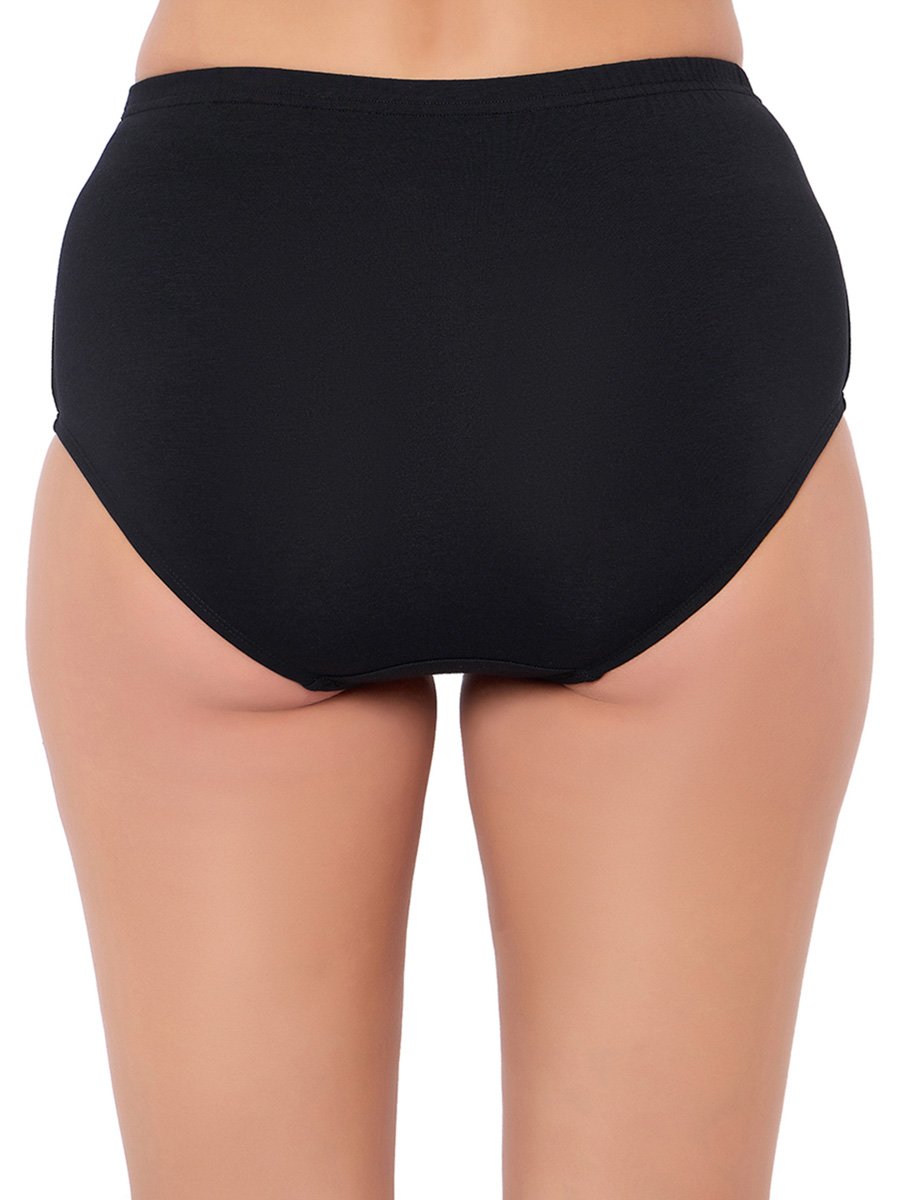 High Waist Hipster with Inner Elastic - Cotton