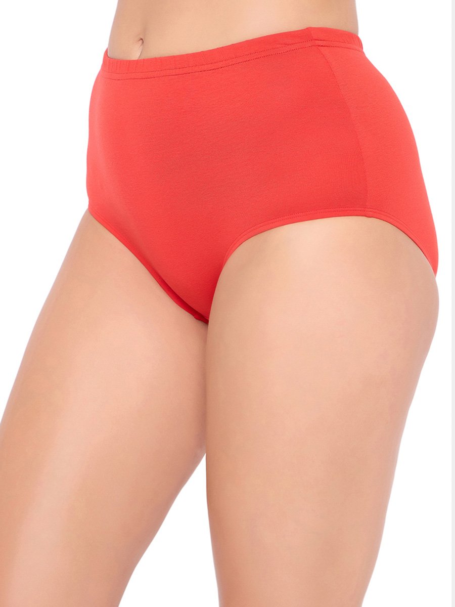 High Waist Hipster Panty with Inner Elastic - Cotton