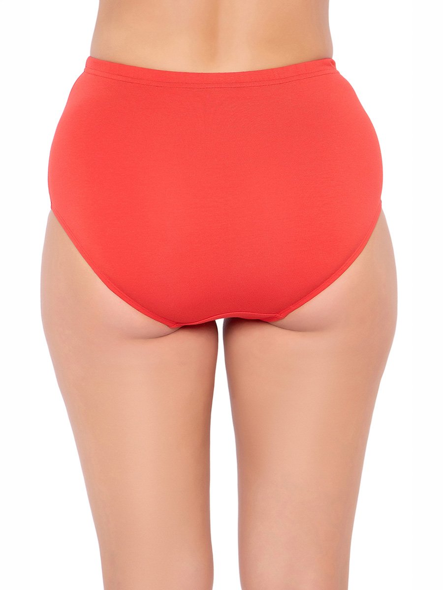 High Waist Hipster Panty with Inner Elastic - Cotton