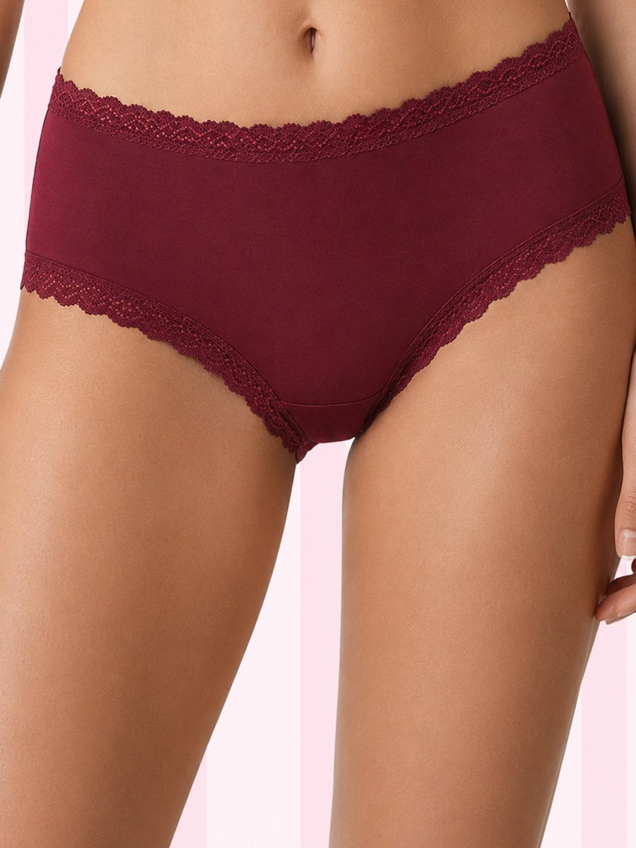 Cherry Ripple High Waist Hipster Panty