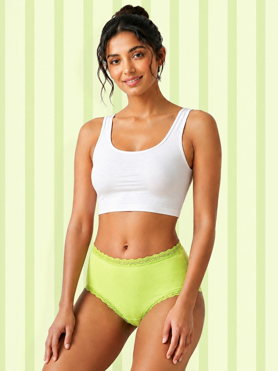 High Waist Hipster Panty - Cotton