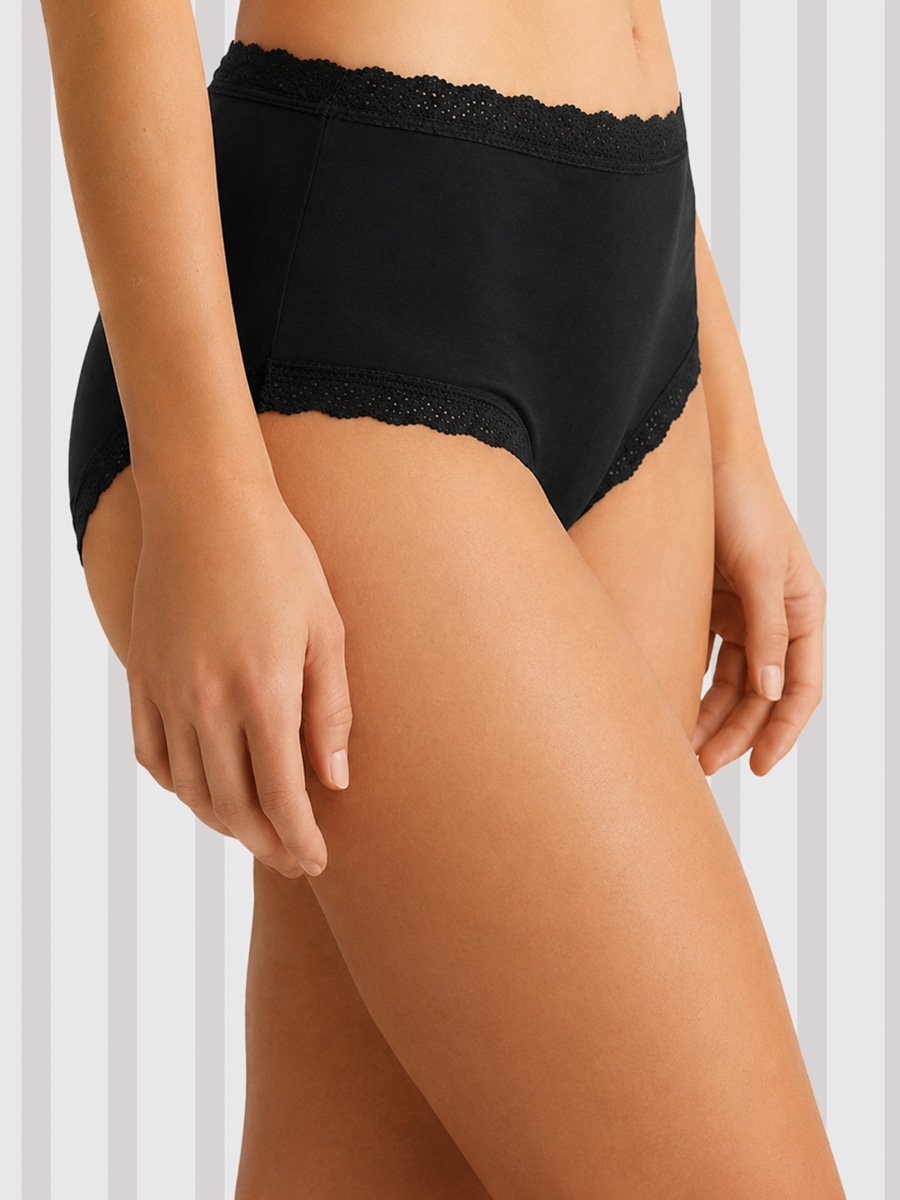 High Waist Hipster Panty - Cotton