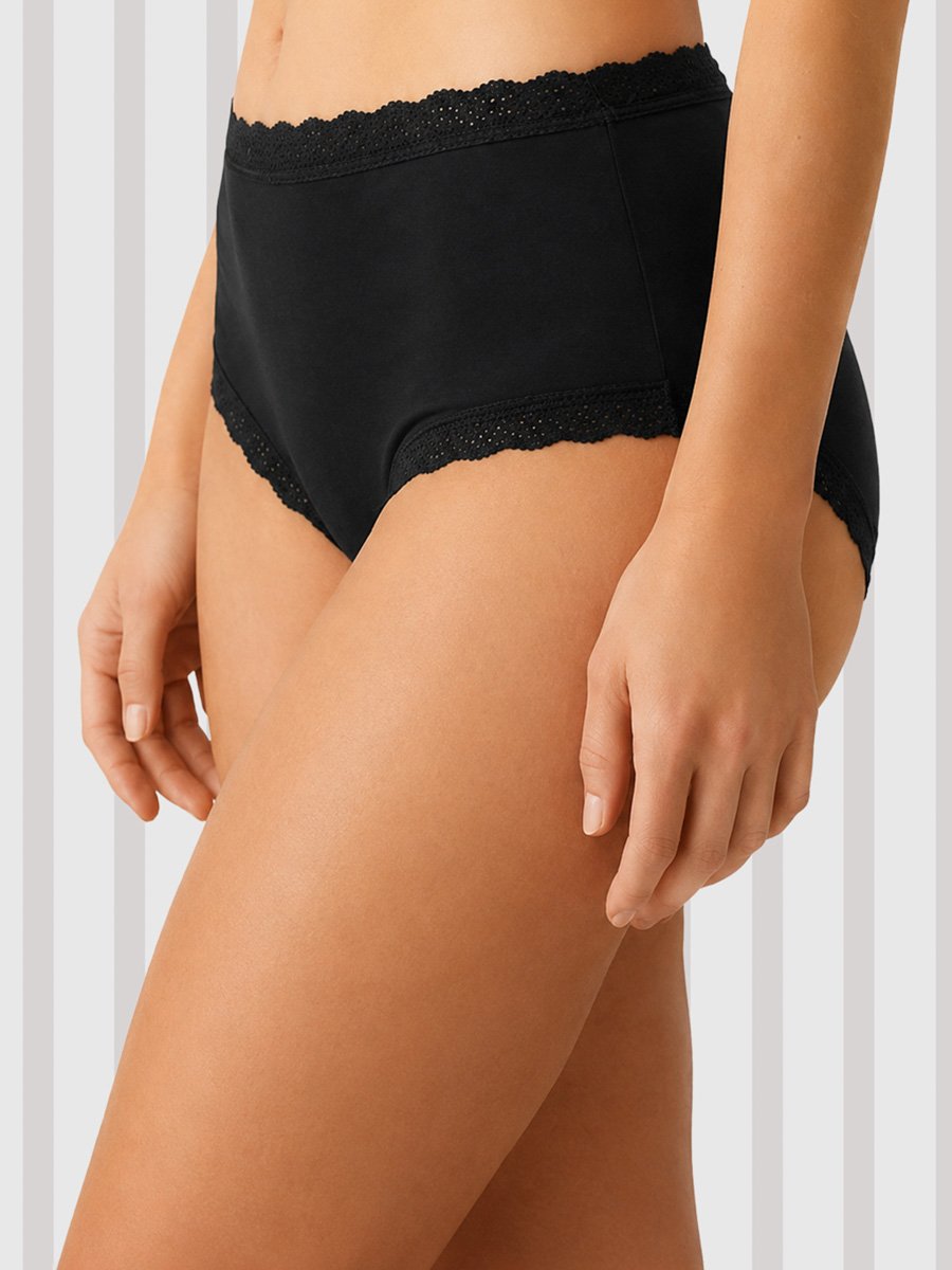 High Waist Hipster Panty - Cotton