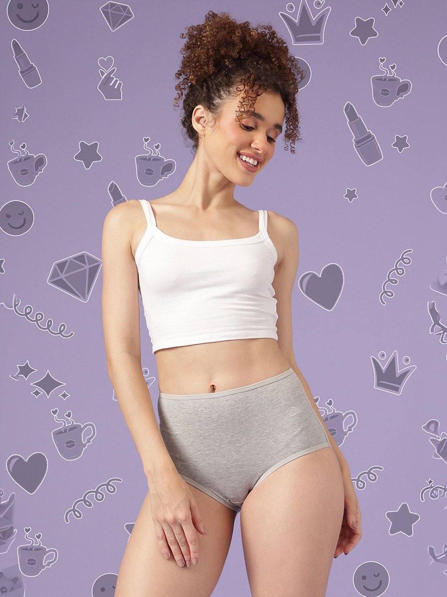 Pack of 3 - Printed High Waist Hipsters
