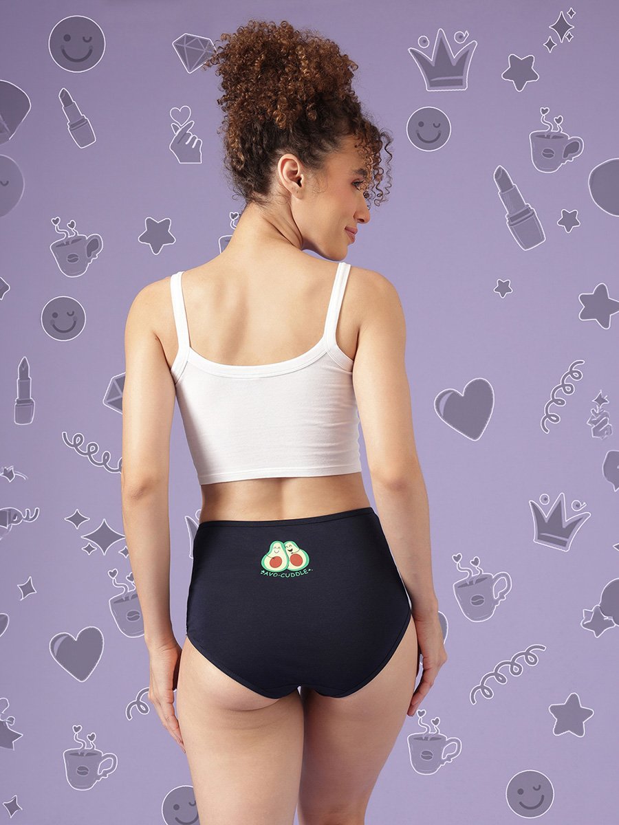 Pack of 3 - Printed High Waist Hipsters