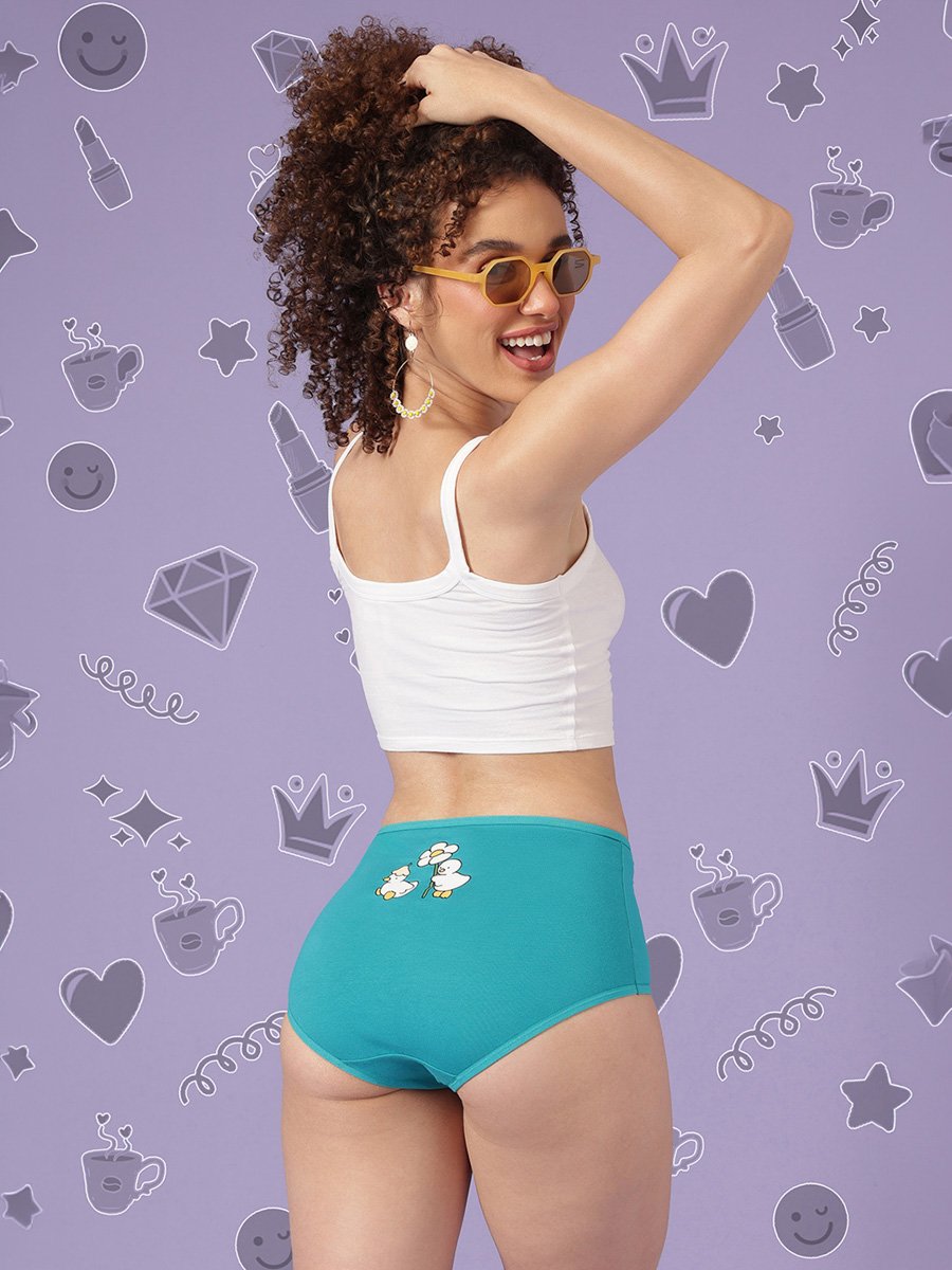 Pack of 3 -High Waist Hipsters - Cotton