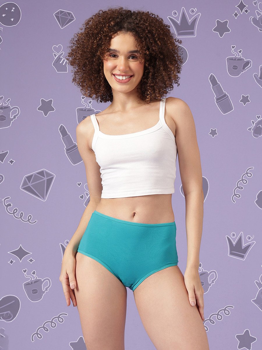 Pack of 3 -High Waist Hipsters - Cotton