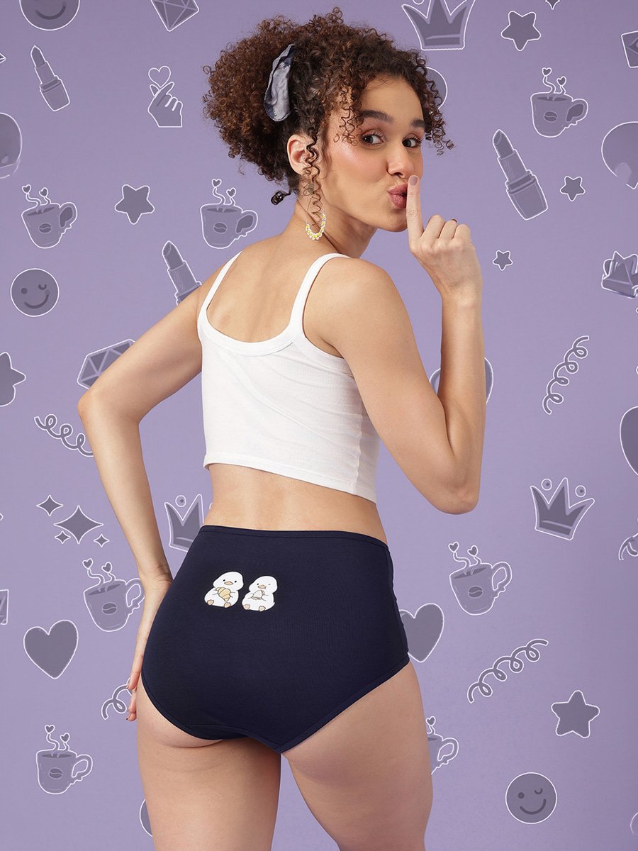 Pack of 3 -High Waist Hipsters - Cotton