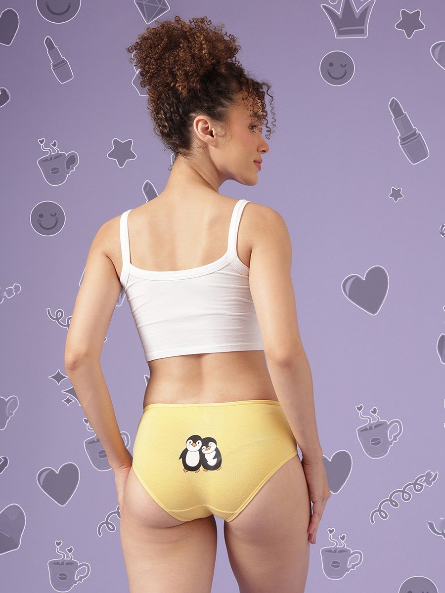 Pack of 3 - Mid Waist Hipsters - Cotton